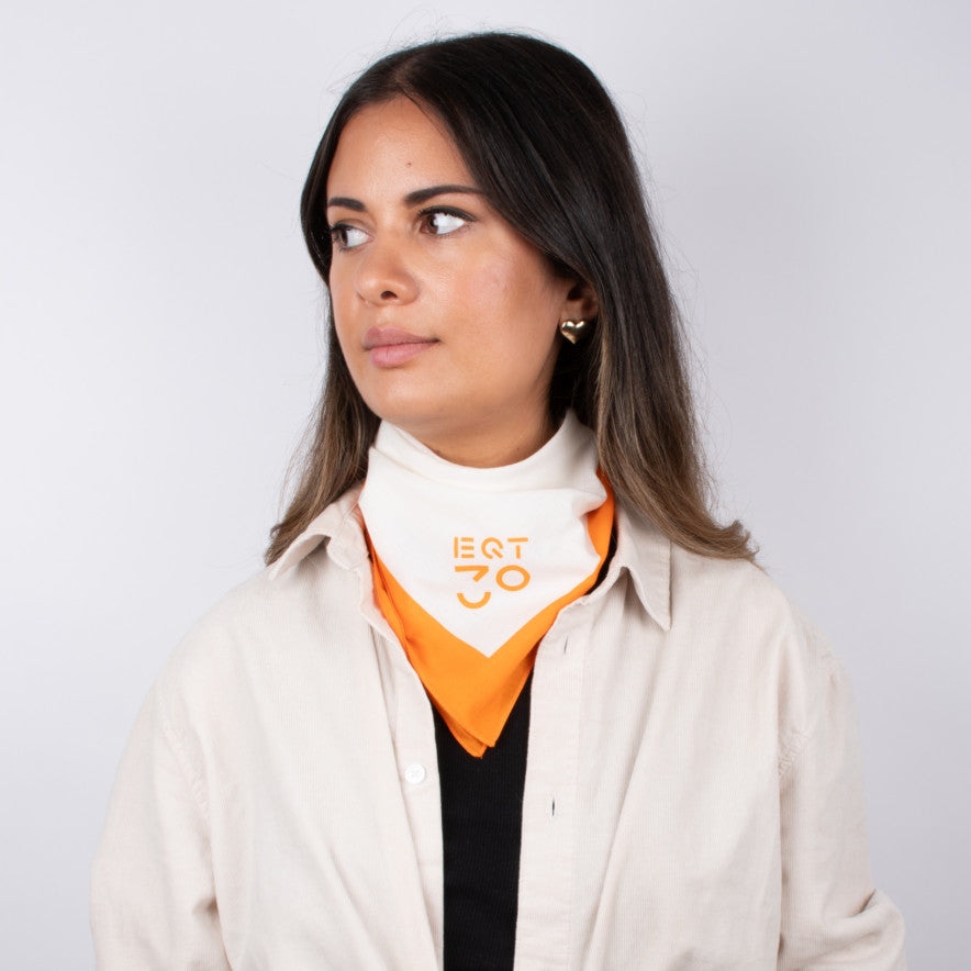 White/Orange bandana