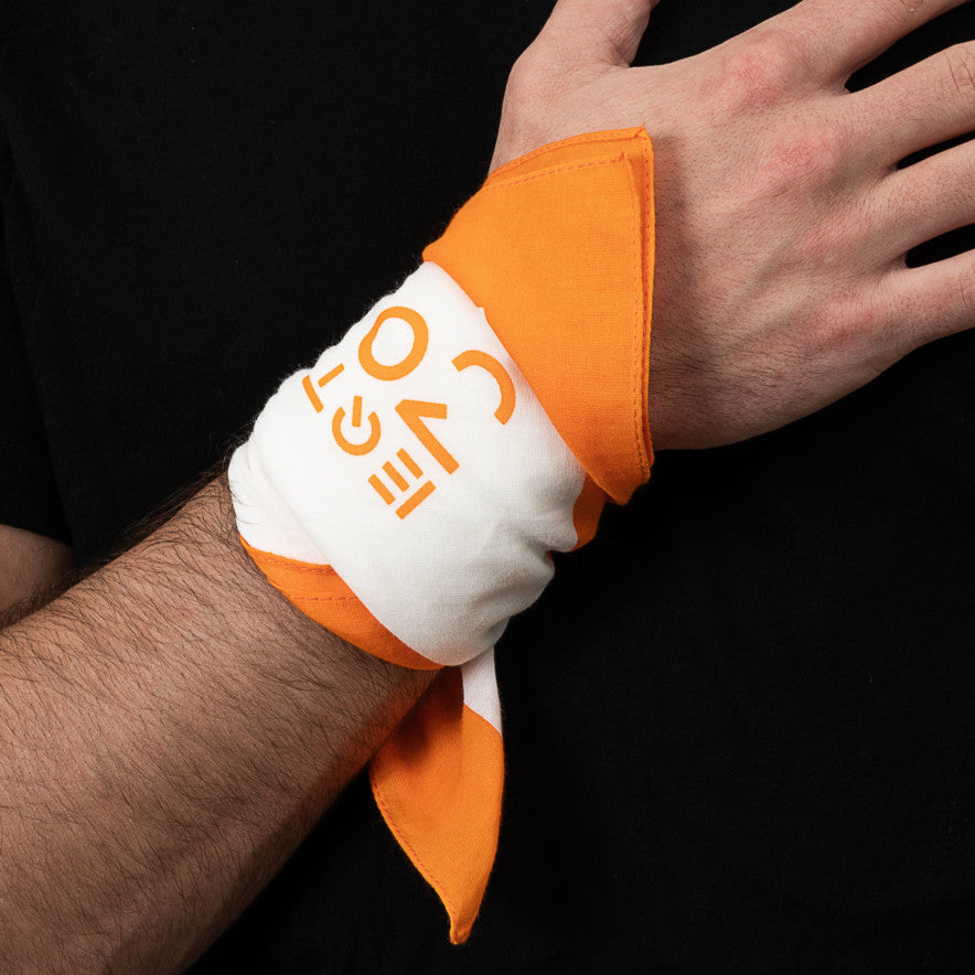 White/Orange bandana